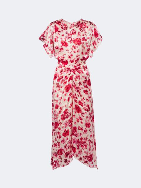 Isabel Marant Herva floral devoré georgette midi dress