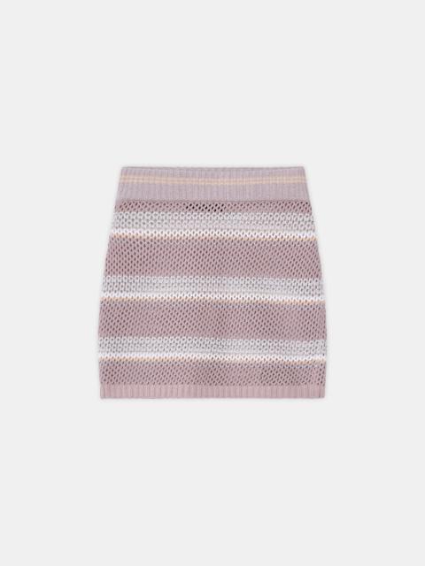 AMIRI WOMEN'S MA STRIPE CROCHET MINI SKIRT