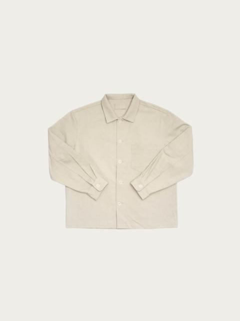 JAMES COWARD Travail Shirt - Clay Satin Drum Cotton
