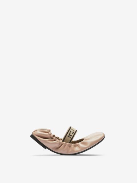 N°21 LEATHER BALLET PUMPS