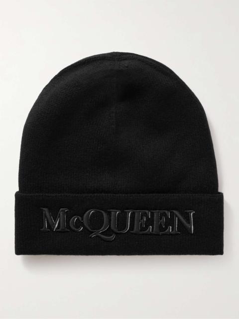 Alexander McQueen Logo-Embroidered Wool and Cashmere-Blend Beanie