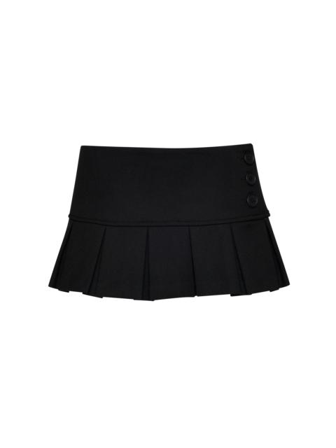 PLEATED MICRO MINI SKIRT