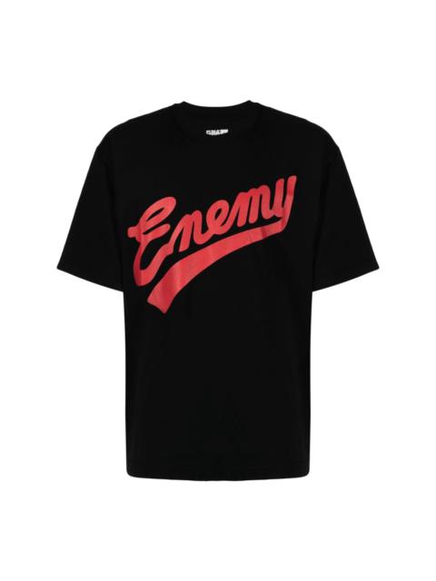 x Public Enemy logo-print cotton T-shirt