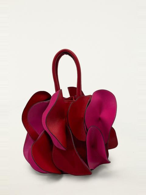 FARM RIO Pink Red Leather Flower Bag