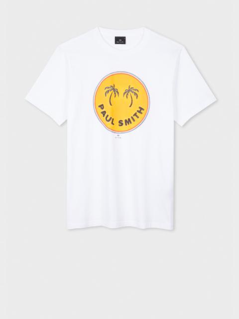 Paul Smith White 'Palm Trees' Print T-Shirt