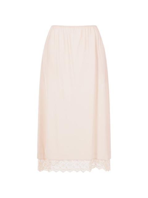 Simone Rocha lace-trim midi skirt