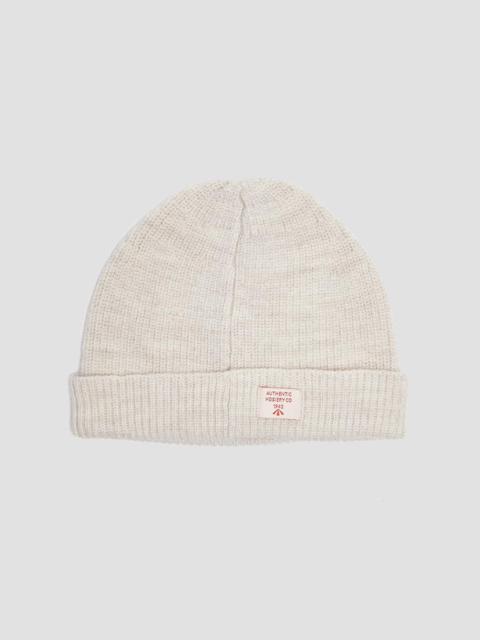 Nigel Cabourn Solid Beanie in Natural