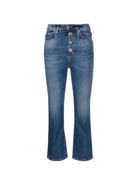 cropped slim-fit jeans