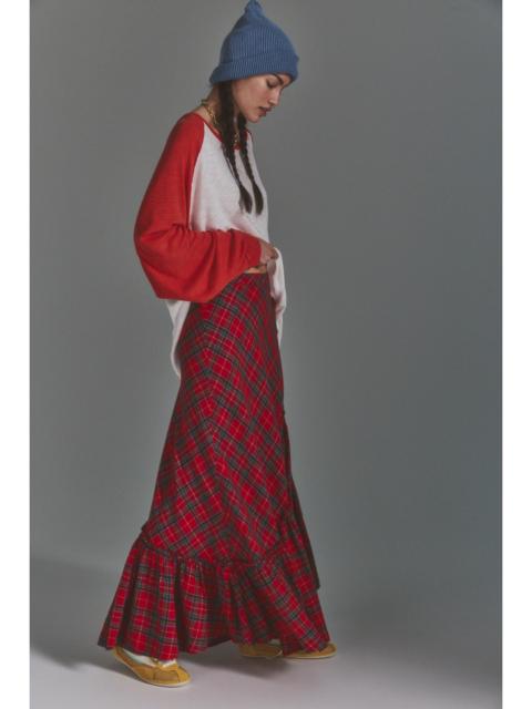 FREE PEOPLE Emberwood Flannel Maxi Skirt