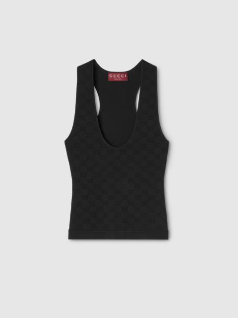 GUCCI Elastic GG jacquard tank top