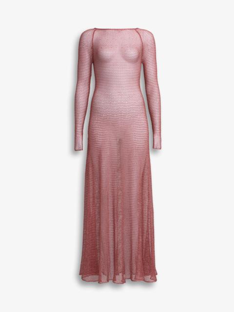 Alaïa LONG LACE KNIT DRESS | REVERSIBLE