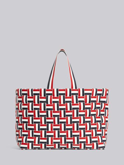 Thom Browne Multicolor Braided Webbing Twill Edge Tote