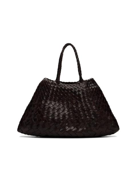 DRAGON DIFFUSION Brown Santa Croce Small Tote