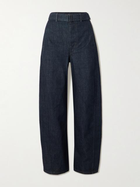 Lemaire Twisted Belted Mid-rise Barrel-leg Jeans