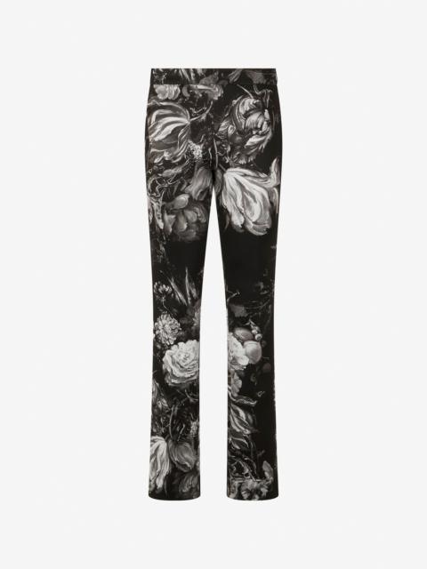 Roberto Cavalli Fiammingo Flowers Print Trousers