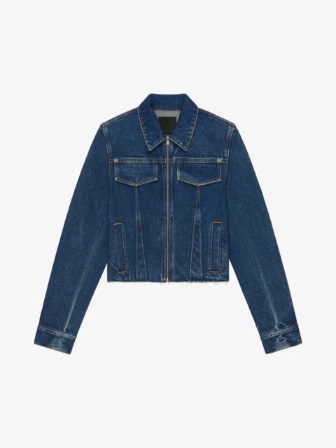 Givenchy SLIM FIT JACKET IN DENIM WITH DARTS