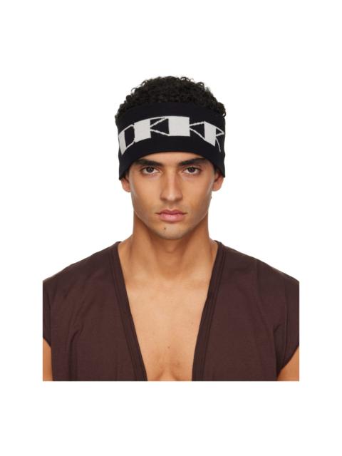 Rick Owens DRKSHDW Black Concordians Cotton Headband