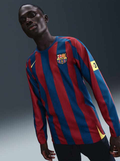 Nike Ronaldinho FC Barcelona 2005/06 Reissue Men's Nike Soccer Replica Long-Sleeve Jersey