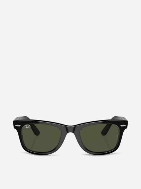 Ray-Ban Wayfarer Sunglasses Polished Black / G-15 Green