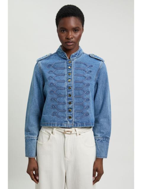 KAREN MILLEN Denim Military Jacket