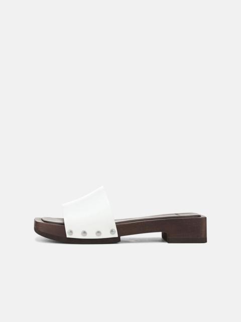 Vince Barbara Patent Leather Slide Sandal