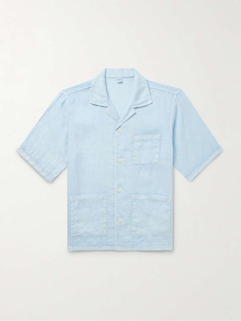 Aspesi Camp-Collar Linen Shirt