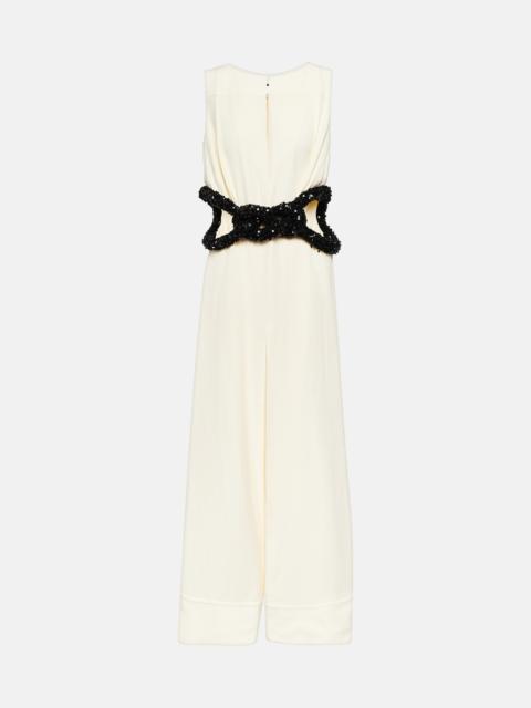 Jil Sander Knotted cutout crêpe gown