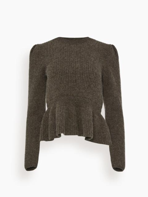 Lemaire Peplum Sweater in Eagle