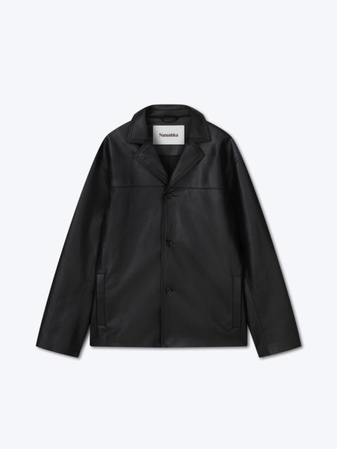 Nanushka ARTO - Regenerated leather jacket - Black