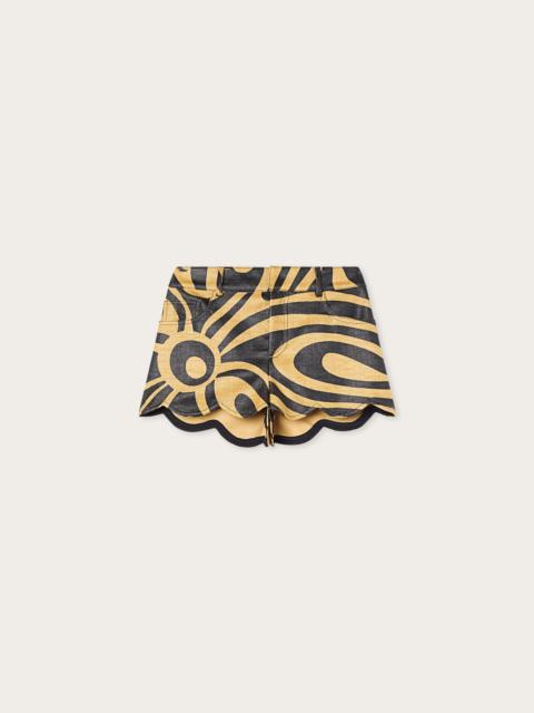 PUCCI SCALLOP TRIM SHORTS