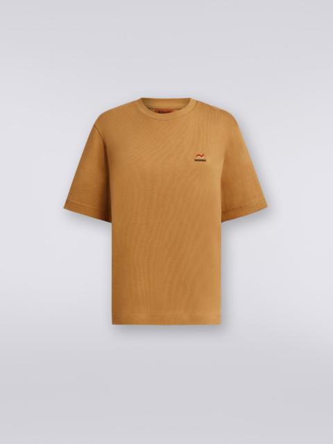 Missoni Crew-neck cotton T-shirt with embroidery and logo
