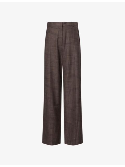 CAMILLA AND MARC Verna Straight-Leg Wool-Blend Trousers