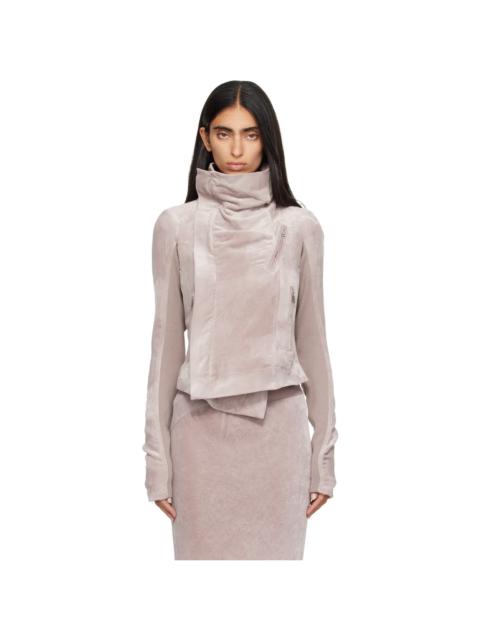 Rick Owens Pink Tower Classic Biker Jacket