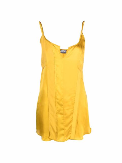 Diesel panelled satin slip dress