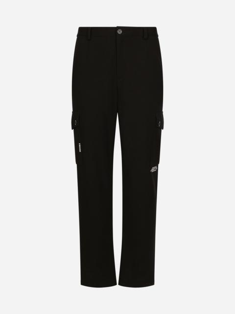 Dolce & Gabbana Technical jersey cargo pants with DGVIB3 print