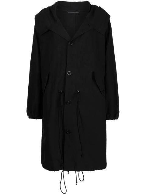 Y's oversized hooded coat