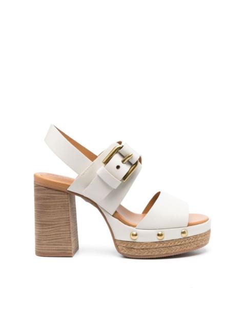 See by Chloé 105mm side buckle-detail clog sandals
