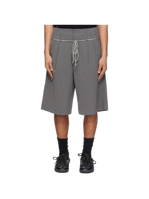 Song for the Mute Gray Double Pleated Shorts