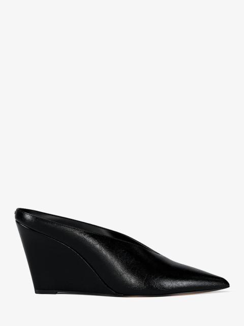 MICHAEL KORS Xandra Leather Wedge Mule