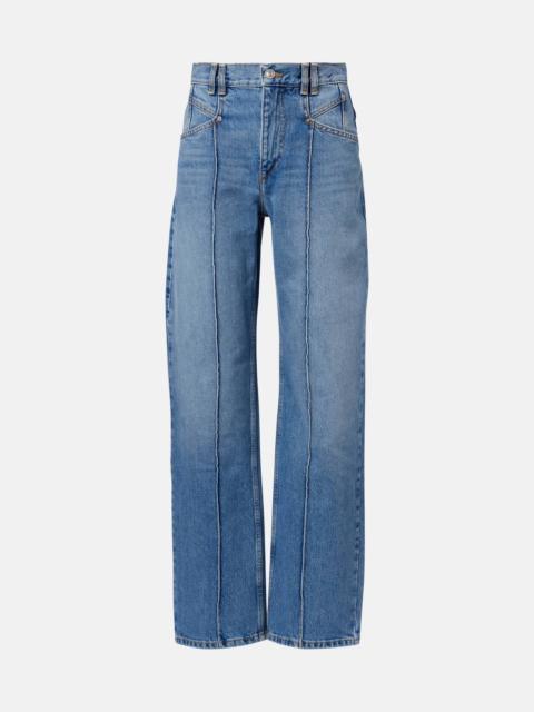Isabel Marant Drolane high-rise straight jeans