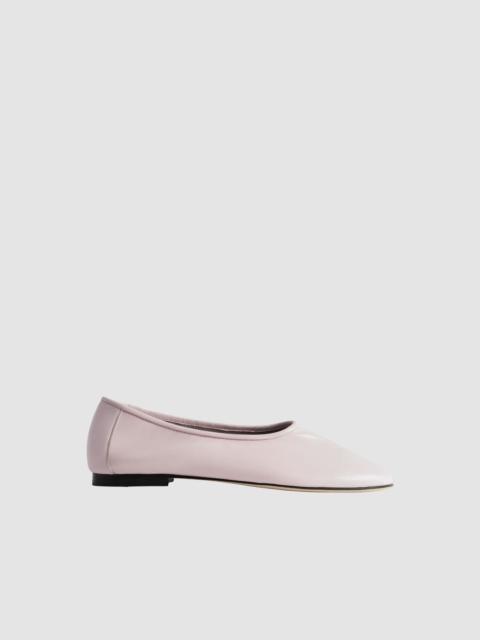 BY FAR Prudence Baby Pink Nappa Leather Ballet Flat