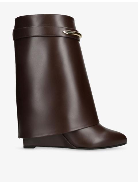 Givenchy Shark 95 Leather Ankle Boots