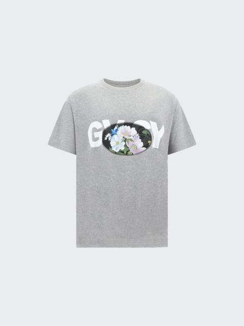 Givenchy Boxy Short Sleeve Tee Light Grey Mélange