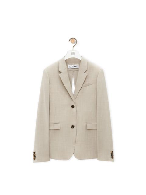 【関税込み】LOEWE Linen blazer Loewe Split-Back Blazer Jacket with Tie Detail
