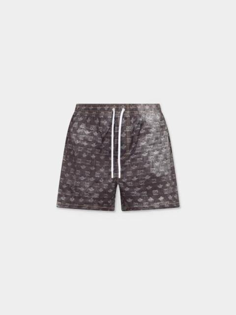 DSQUARED2 D2 MONOGRAM MIDI SWIM BOXER