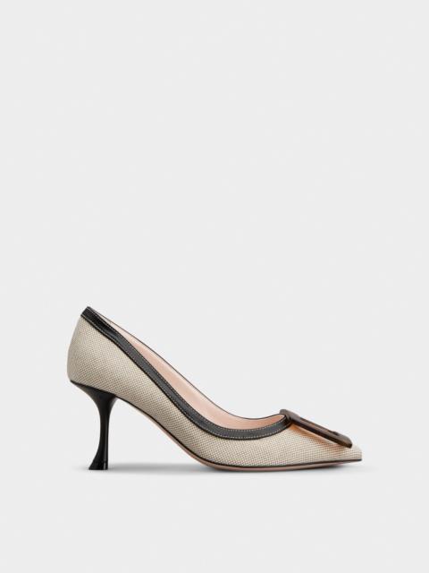 Roger Vivier Viv' in The City Pumps in canvas