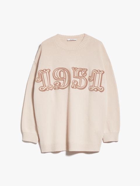 Wool and cashmere monogram pullover