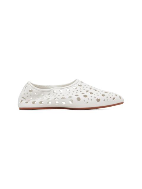 Alaïa White Neo Vienne Ballerina Flats