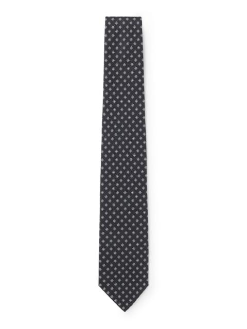BOSS BOSS ONE PATTERNED SILK-JACQUARD TIE