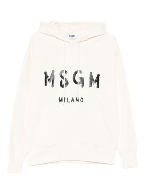MSGM logo-print hoodie